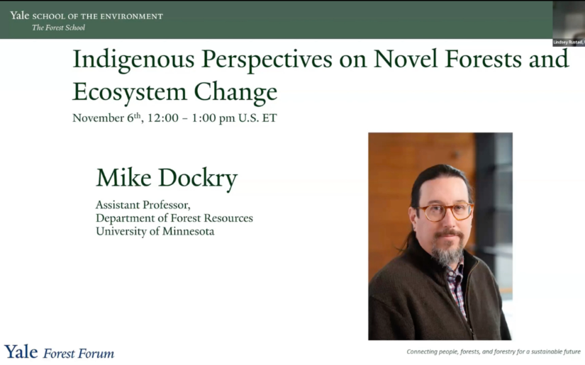 Indigenous Perspectives on Novel Forests and Ecosystem Change